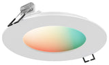 DALS Lighting Smart RGB+CCT Recessed Panel light, 6", White
