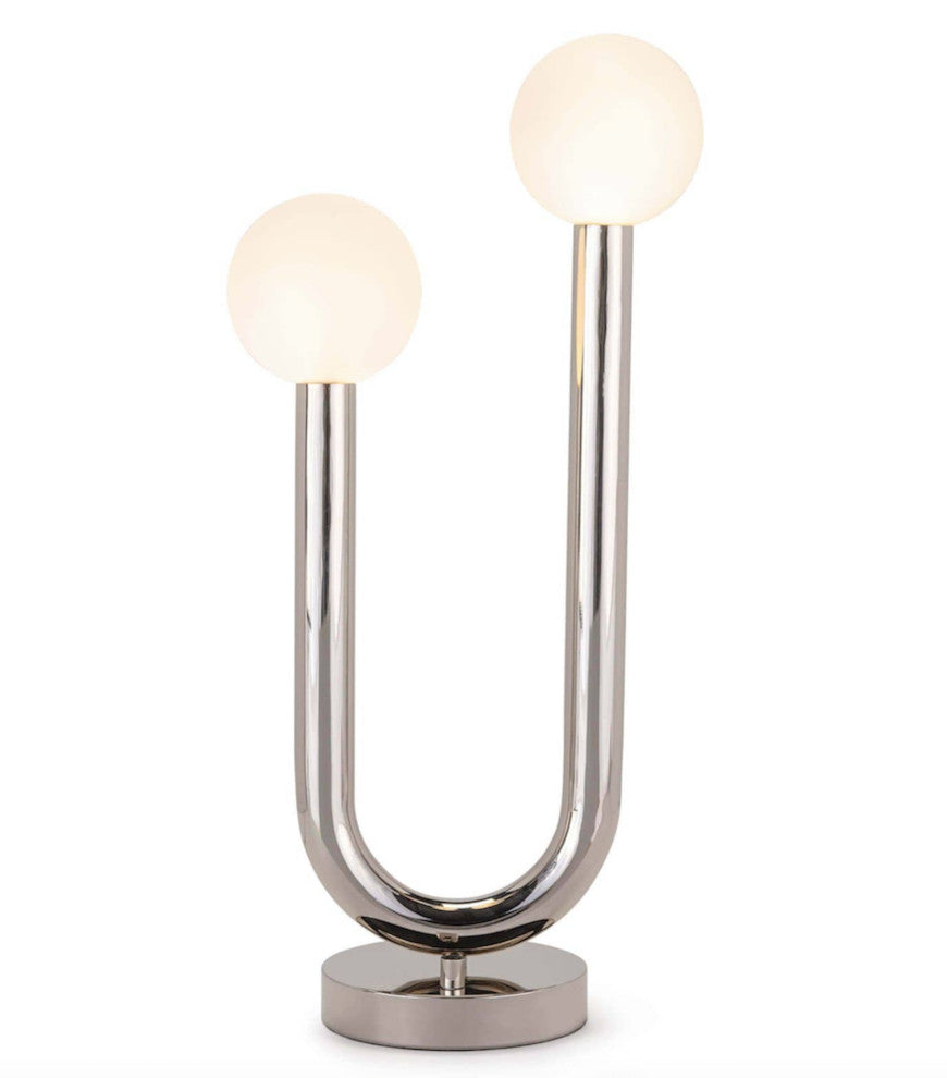 Happy Table Lamp, Nickel