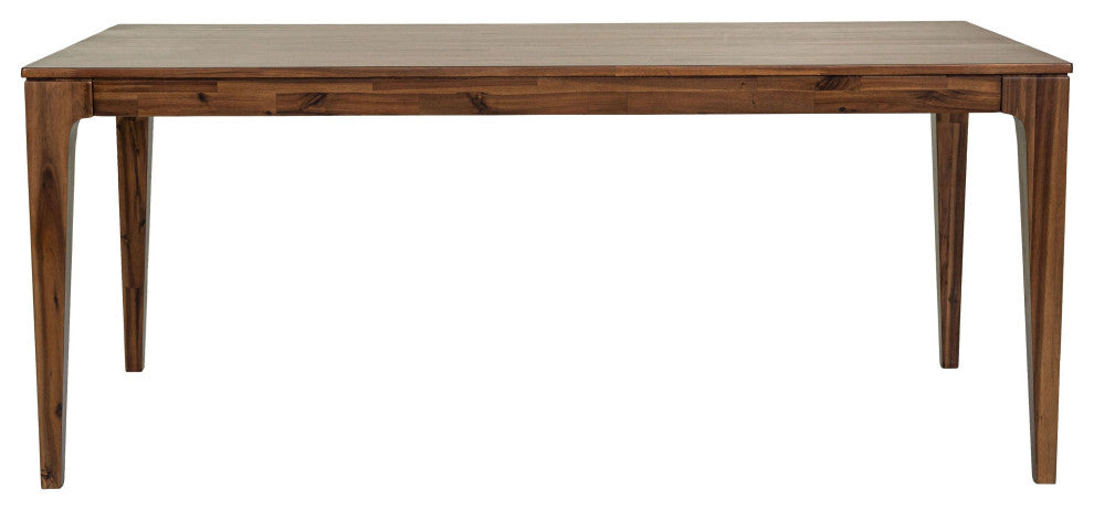Allure 72" Wide Acacia Wood Dining Table, Brown