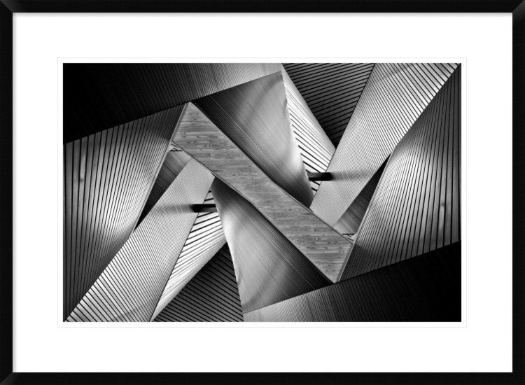 "Metal Origami" Framed Digital Print by Koji Tajima, 32x24"