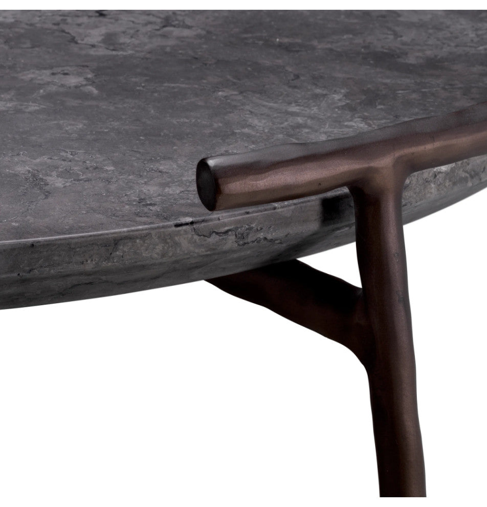 Gray Marble Rustic Coffee Table | Eichholtz Arca
