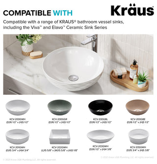 Pop Up Drain With Extended Thread, Chrome