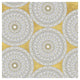 "Color my World Mandala Pattern Gold" Paper Print by Daphne Brissonnet, 26"x26"