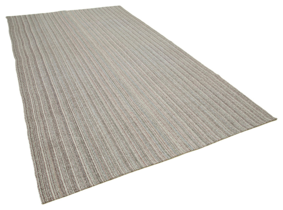 Rug N Carpet - Handmade Turkish 6' 7'' x 11' 6'' Decorative Wool Kilim Rug