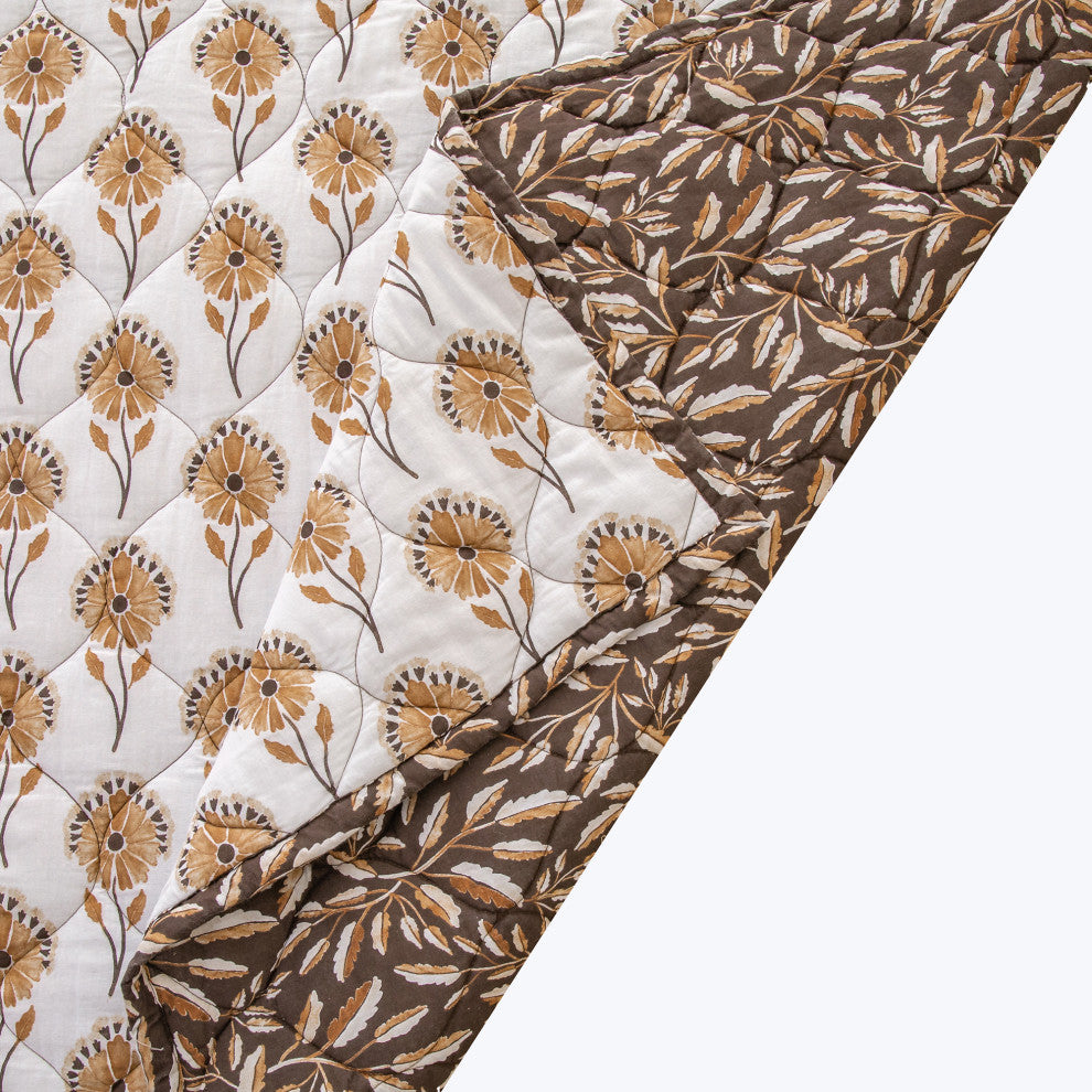 Woodstock Boho Reversible Quilt Set, 3-Piece, Twin