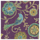"Bohemian Wings VII Aubergine" Digital Paper Print by Daphne Brissonnet, 20"x20"