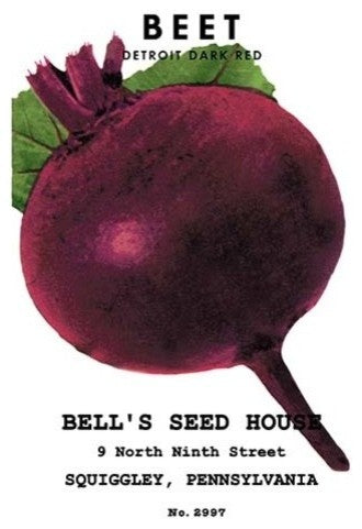 Beet: Detroit Dark Red- Gallery Wrapped Canvas Art 28" x 42"