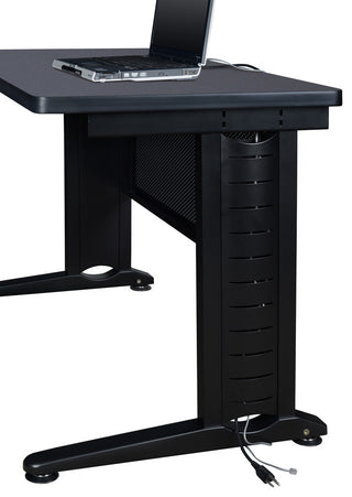 Fusion 72"X24" Single Pedestal Desk, Gray
