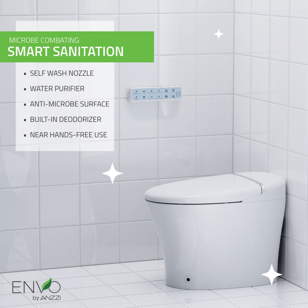 ENVO Aura Smart Bidet Toilet with Remote and Auto Flush