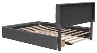 Gewnee Platform Bed with 2 Drawers and 1 Twin XL Trundle