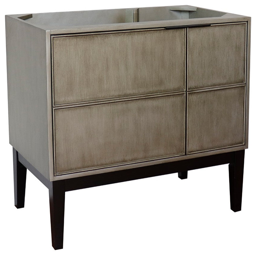 36" Single Vanity, Linen Brown Finish - Cabinet Only