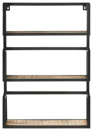 Vidaxl Wall Shelf 23.6"X7.9"X33.5" Rough Mango Wood
