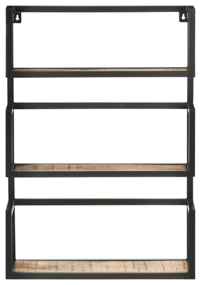 Vidaxl Wall Shelf 23.6"X7.9"X33.5" Rough Mango Wood