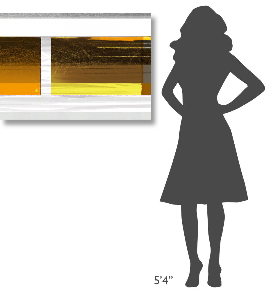 "Abstract Brown Yellow" Fine Art Print