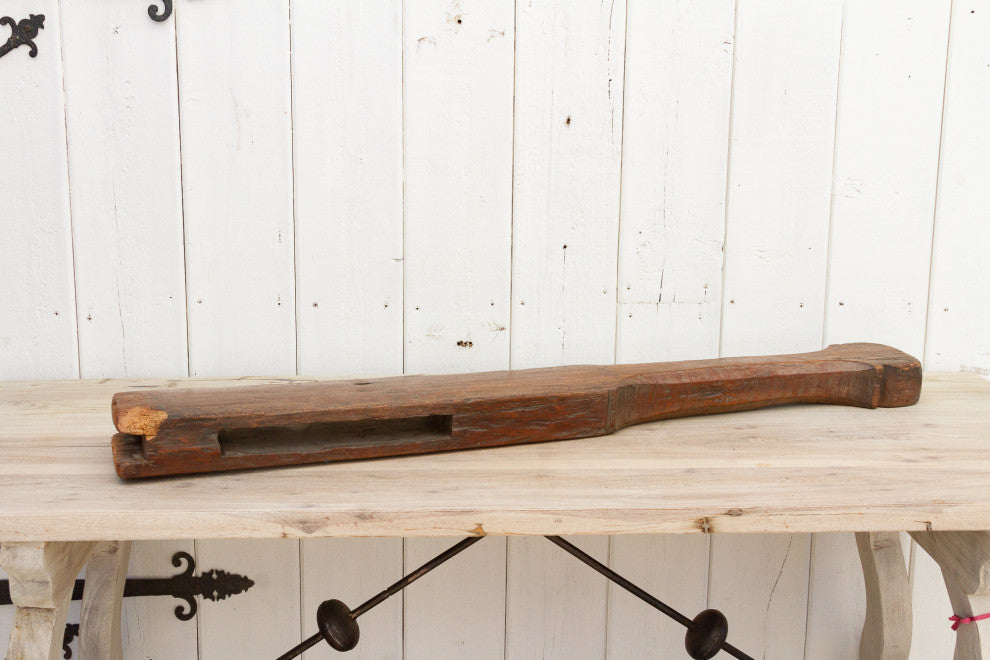 Antique Thailand Loom Paddle Post
