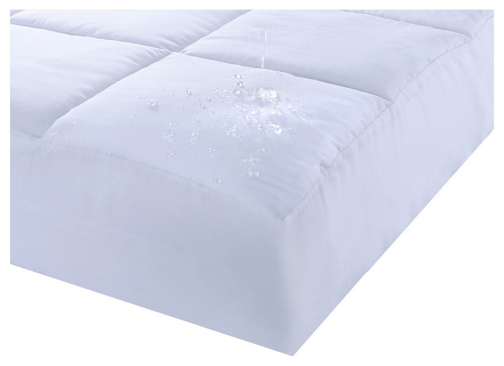 Lotus Home Cotton Water and Stain Resistant Mattress Pad, Queen