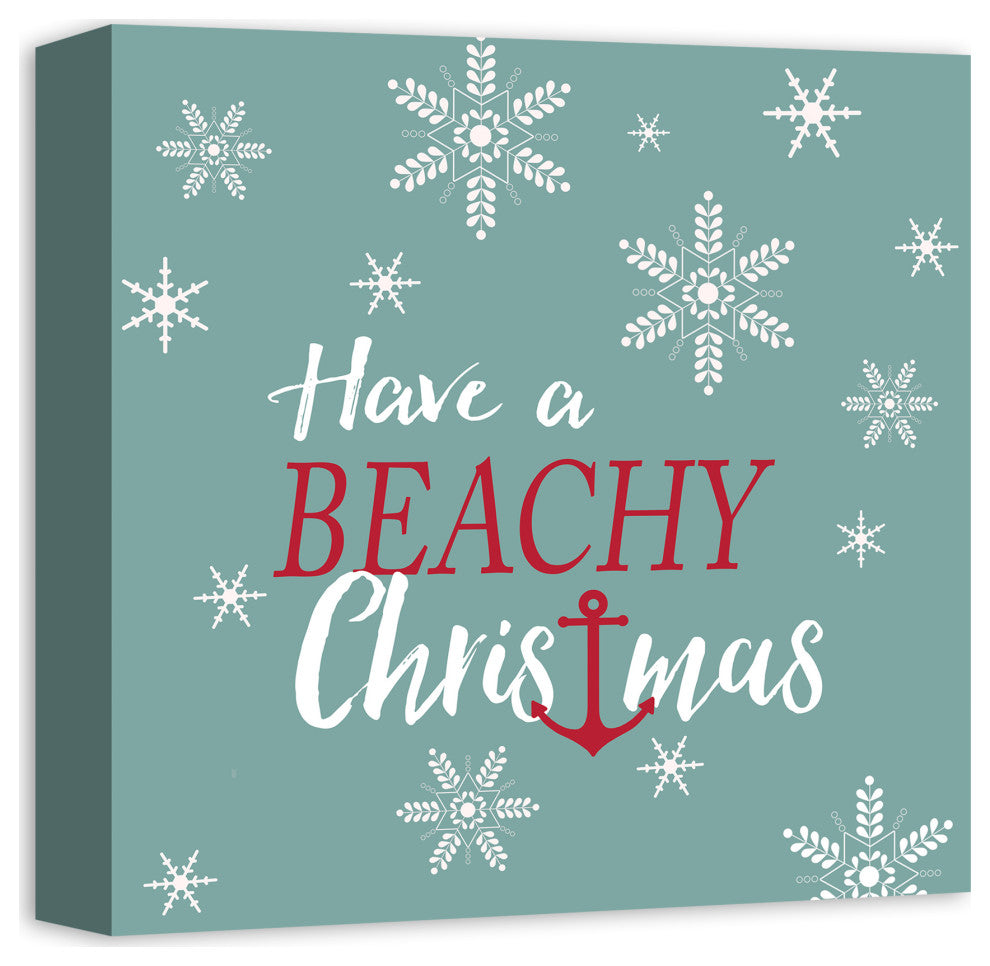 Have a Beachy Christmas 12x12 Canvas Wall Art