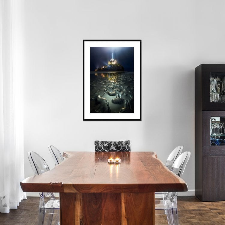 "Waiting for the high-water" Framed Digital Print by Cuomo Massimo, 32x44"