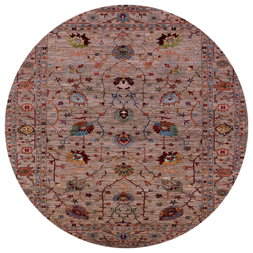 Ahgly Company Indoor Round Mid-Century Modern Area Rugs, 6' Round
