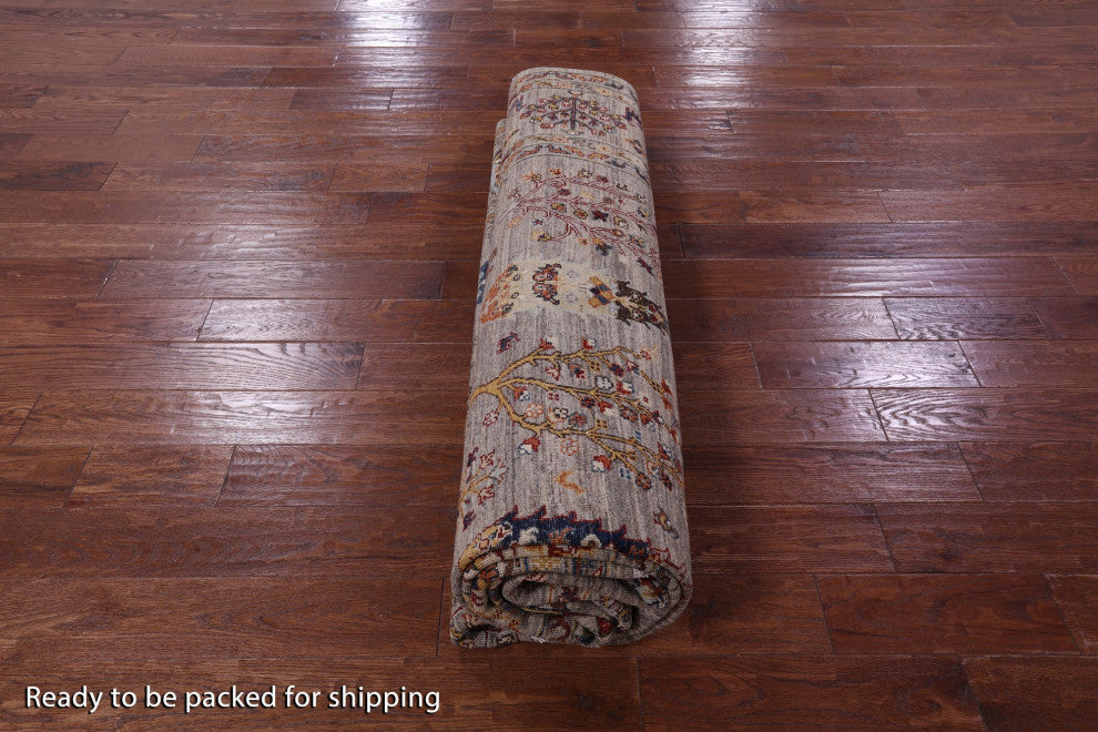 9' 1" X 11' 11" Persian Gabbeh Tribal Handmade Wool Rug - Q13000