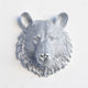 Faux Mini Bear Resin Wall Decor, Silver