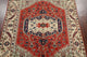 Traditional Heriz Oriental Hand-Knotted Indian Area Rug, Red, 10'1"x8'1