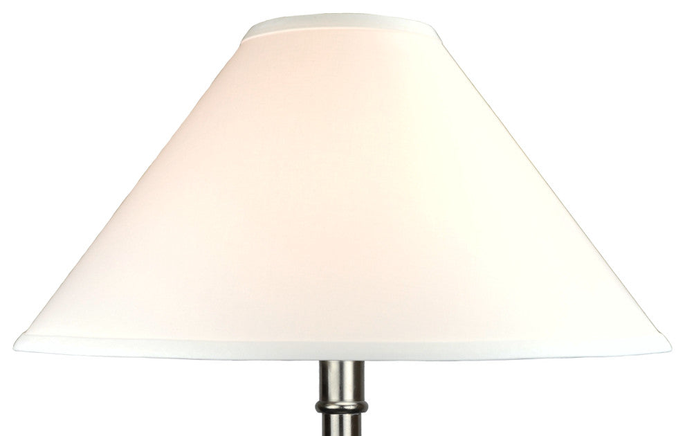 Fenchel Shades 5"x18"x11" Empire Lamp Shade, Linen White