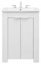 Sink Vanity Cabinet, Melamine, White, Modern Contemporary, Hotel Bathroom
