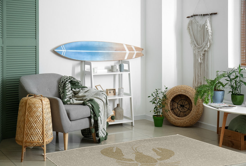 Lobster Nautical Chenille Rug