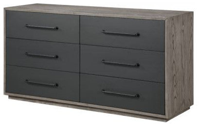 Acme Estevon Dresser Gray Oak Finish