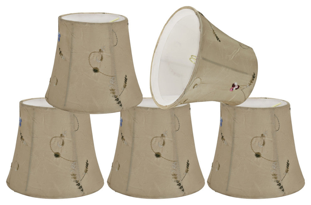 30393-5 Small Bell  Chandelier Clip On Lamp Shade Gold 4"x6"x5"