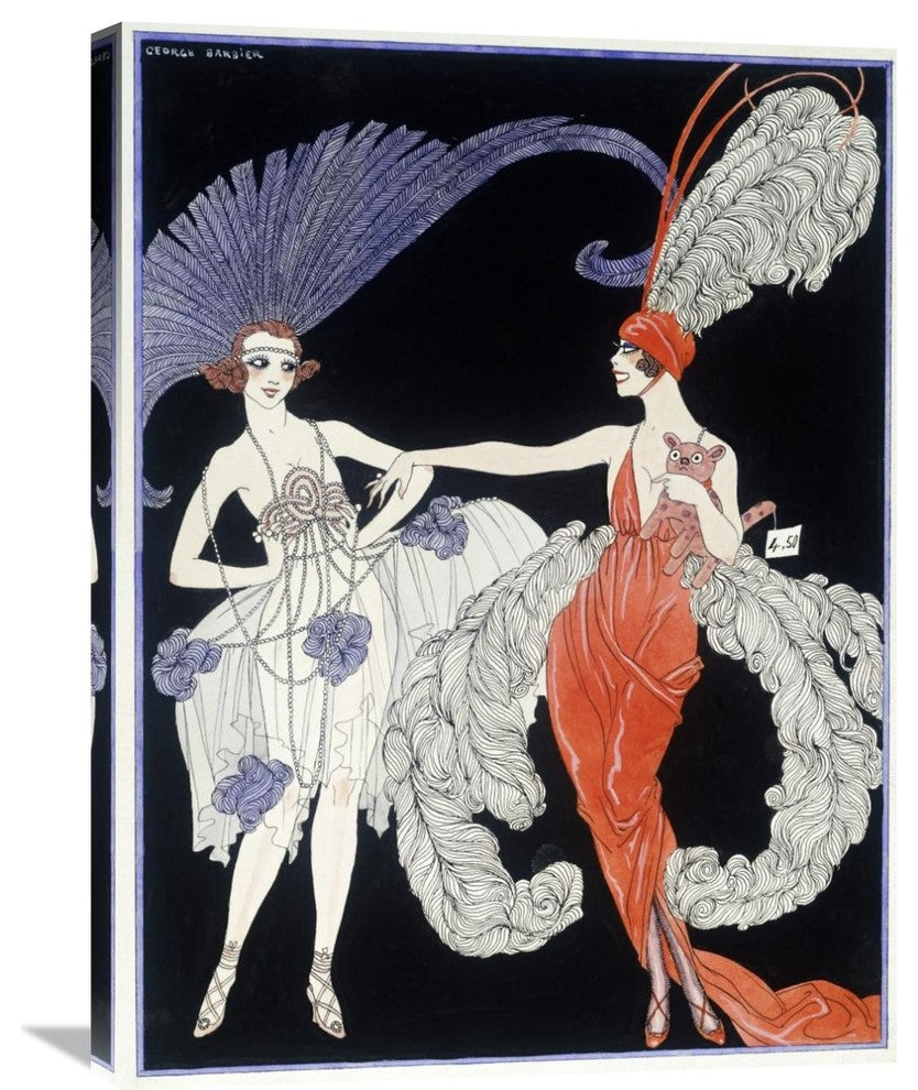 "The Purchase" Stretched Canvas Giclee by Georges Barbier, 23"x30"