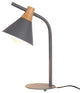 Modern simple iron wood desk lamp for study, bedroom, parlor, bookstore, hotel, G
