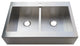 Gourmetier Drop-In 33" Double Bowl Farmhouse Kitchen Sink, Brushed