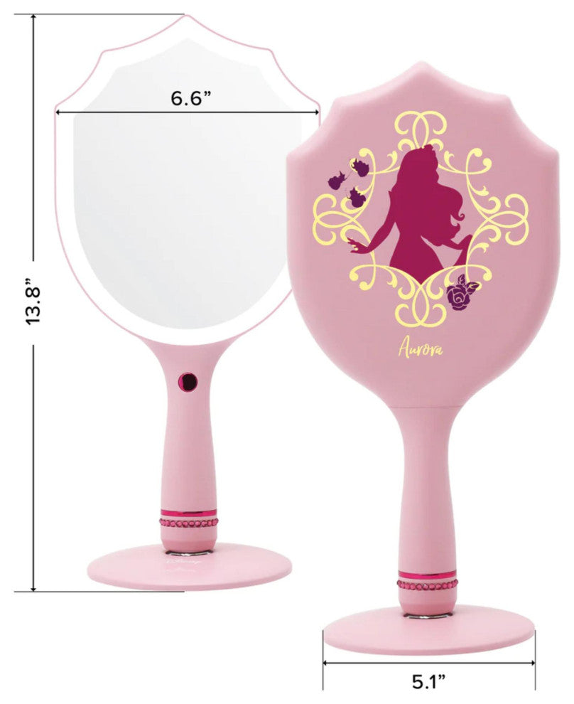 Aurora LED Handheld Makeup Mirror