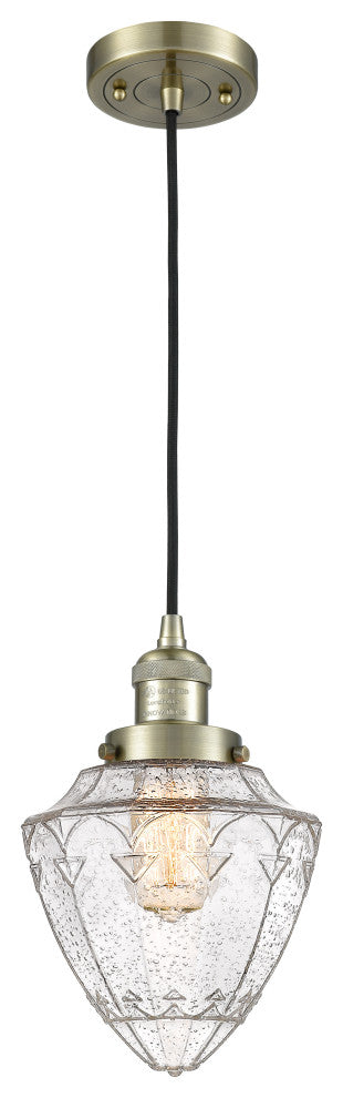 Innovations 201C-AB-G664-7-LED 1 Light Mini Pendant, Antique Brass