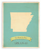 My Roots Arkansas State Map Wall Decor, 18x24