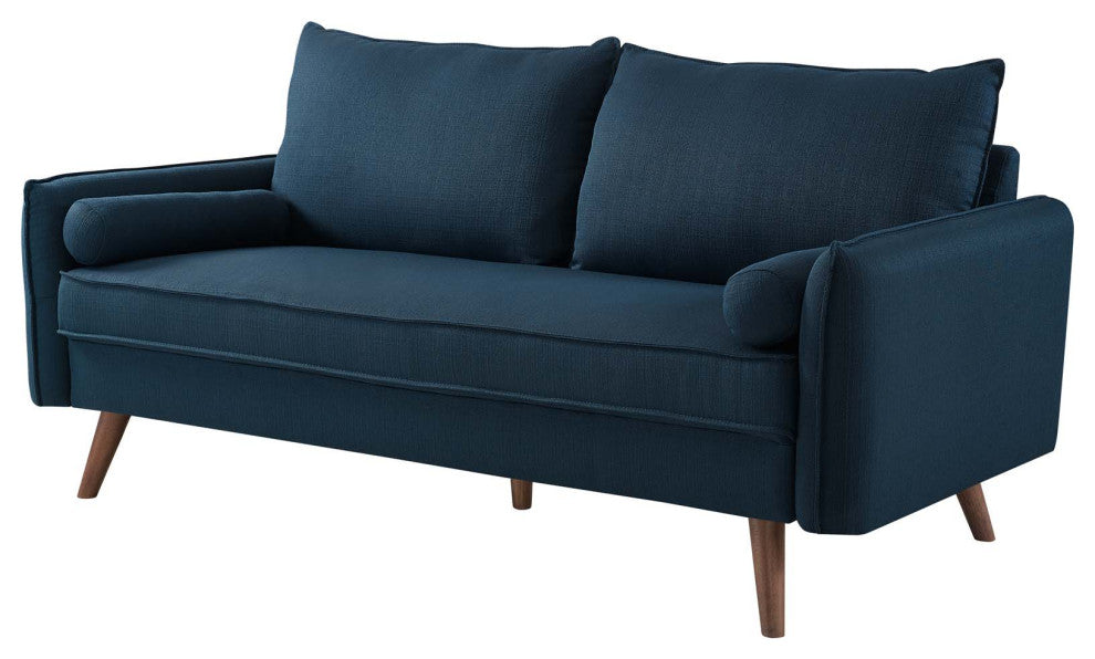 Loveseat and Sofa Set, Fabric, Navy Blue, Modern, Living Lounge Hospitality