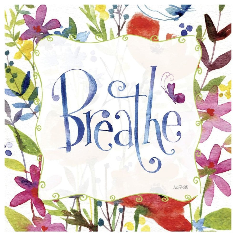 "Breathe" Digital Paper Print by Anne Tavoletti, 38"x38"