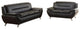 Oreo Black Living Room Collection, Sofa and Loveseat