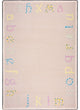 Kid Essentials Rug, Polka Dot ABC's, Multicolored, 5'4"x7'8"