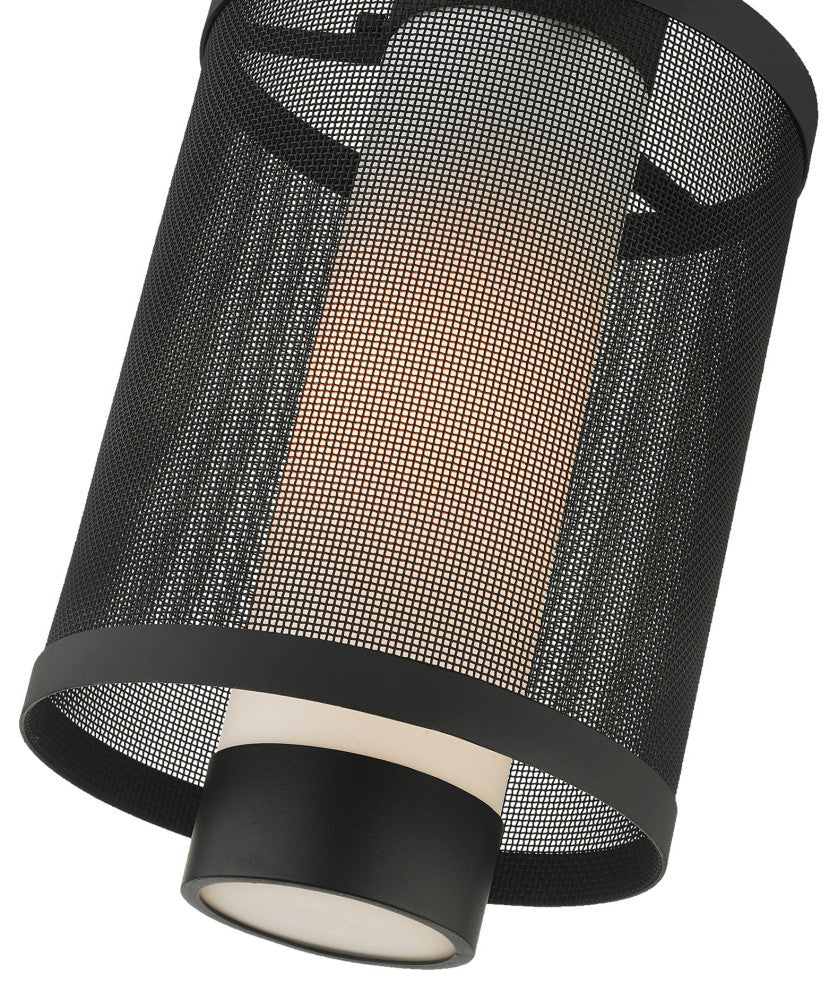 Livex Lighting Nottingham 1 Light Textured Black Large Outdoor Pendant Lantern
