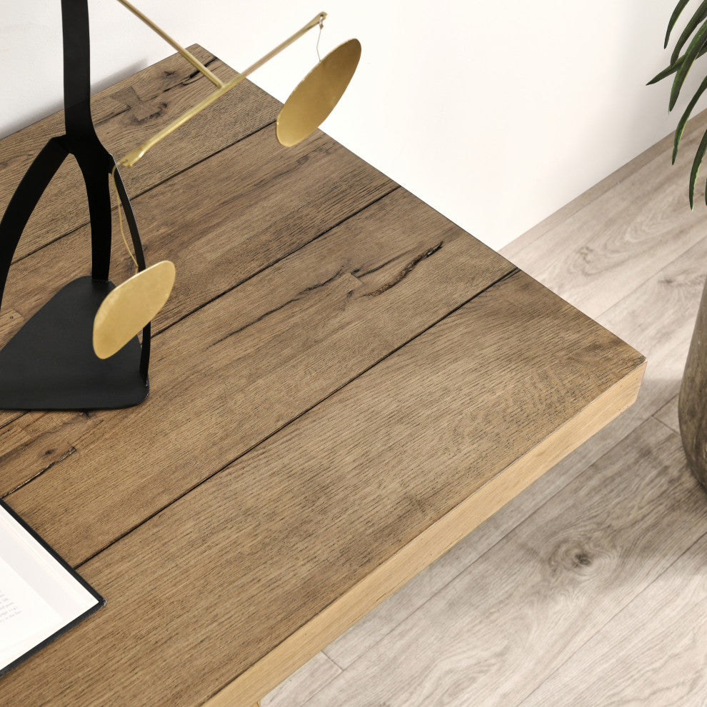 Arleth 94" Oak Console Table, Natural Oak