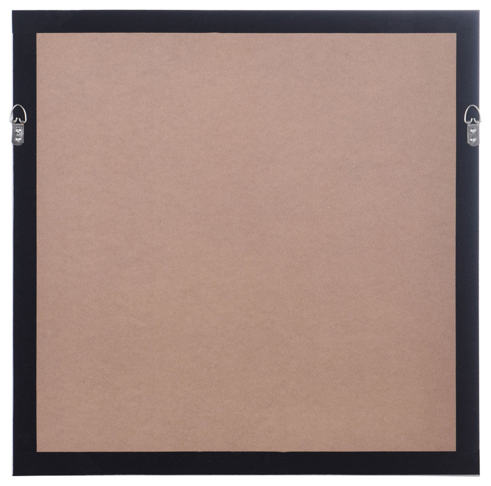 Natural Abstract Illusion Rice Paper Shadow Box Wall Art Birch-Tone Frame
