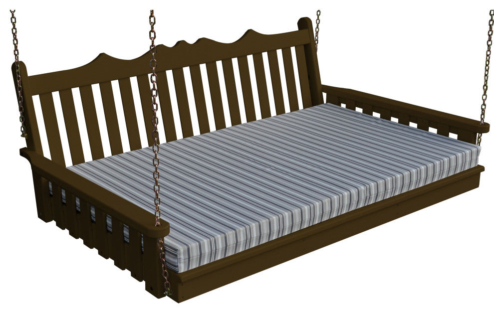 Pine Royal English Garden Swingbed, Coffee, 75 Inch