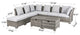 9 Piece Outdoor Patio All-Weather Wicker Sectional