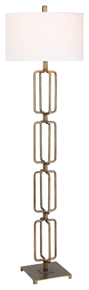 Link Brushed Gold Floor Lamp