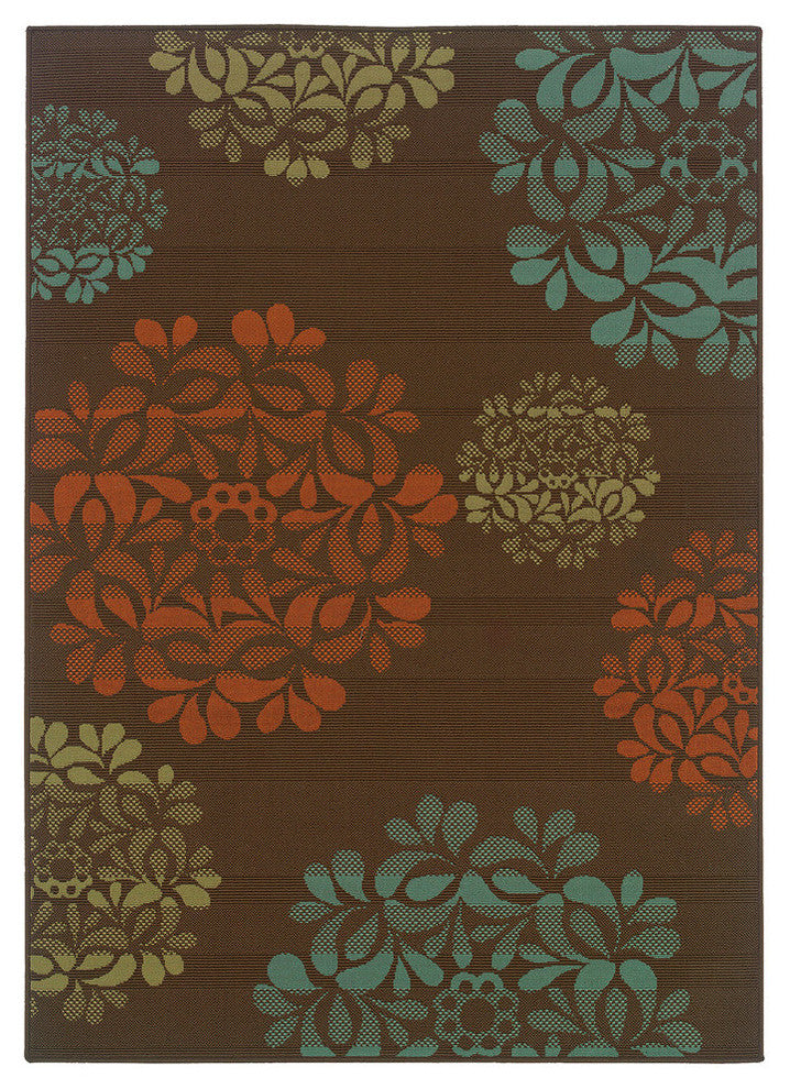 Montego 2635N Brown/Blue 2'5" x 4'5" Rug