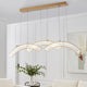 Sanford Integrated Color Changing LED Chandelier, Brushed Gold, 3 Lights/Arcs