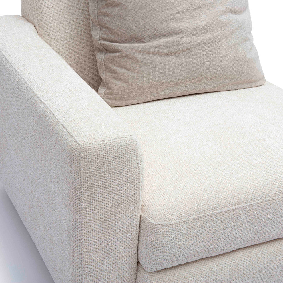 Perry Chenille Modular Corner Chair, Laf